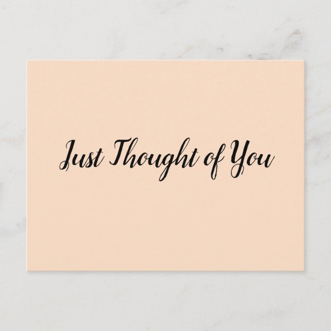 Postcard - Thought: Been missing you all day. (Front)