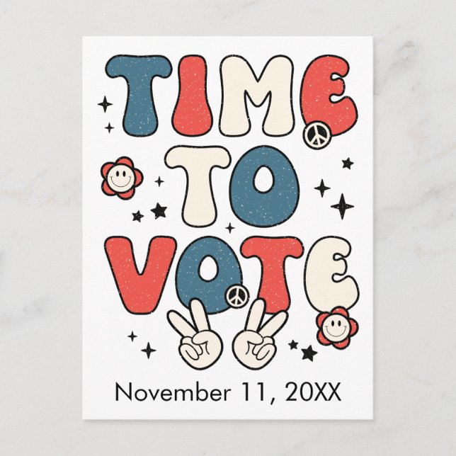 Postcard to Voters Time to Vote Reminder Postcard (Front)