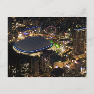 Postcard Tokyo Dome by night, Tokyo, Japan