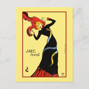 Postcard: Toulouse Lautrec - Jane Avril Postcard