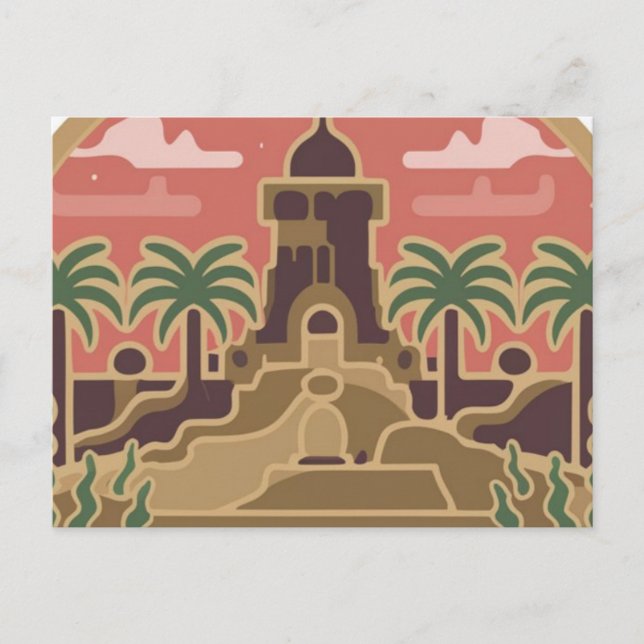 postcard ,town of 'GHARDAIA' in Algeria (Front)