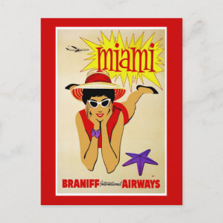 Postcard Travel America Print Retro Vintage Travel