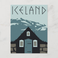 Postcard - Travel Poster Iceland