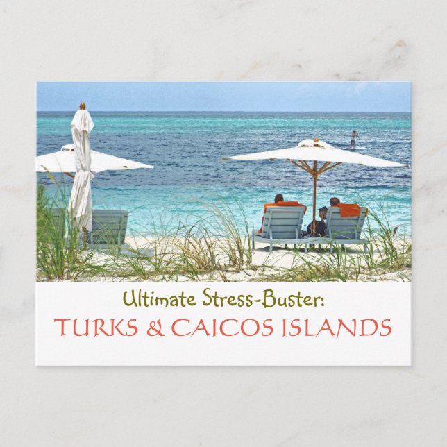 postcard, TURKS & CAICOS:  ULTIMATE STRESS-BUSTER Postcard (Front)