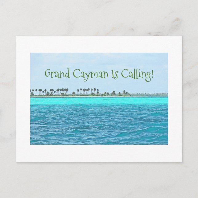 postcard/TURQUOISE WATER OF GRAND CAYMAN IS CALLIN Postcard (Front)