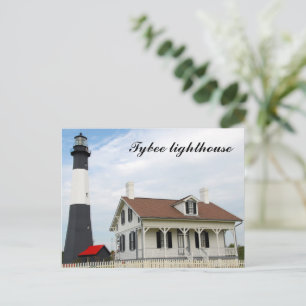 Postcard Tybee Island lighthouse