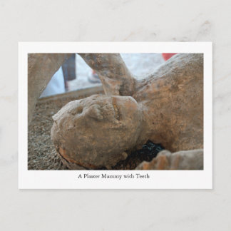 Postcard, UNESCO Mummy, Pompeii, Italy Teeth Postcard
