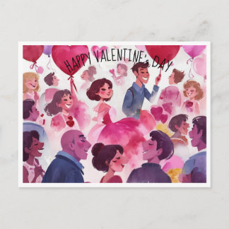 Postcard Valentines Day Celebration