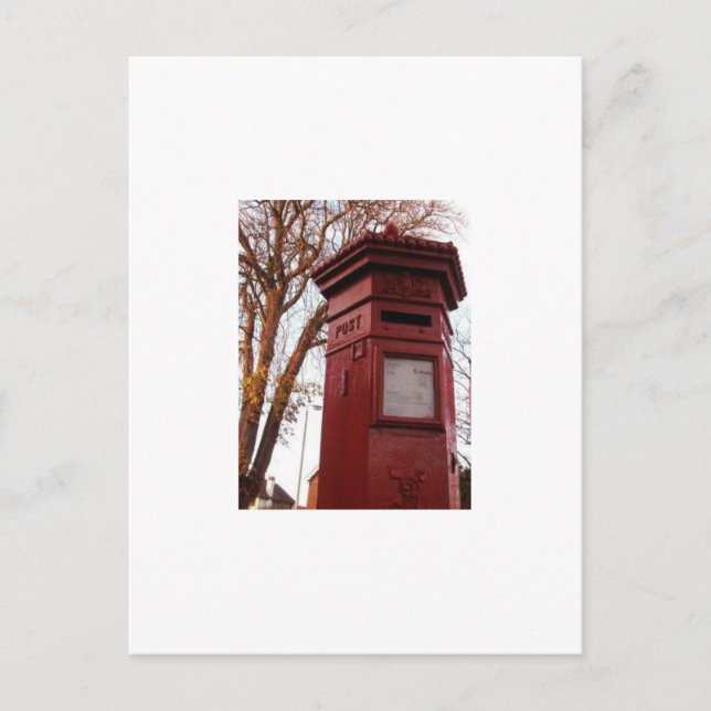 Postcard - Victorian English Post Box (Front)