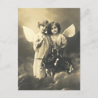 Postcard vintage angels