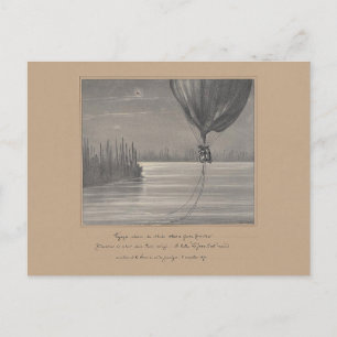 Postcard-Vintage Art-Hot Air Balloons 13 Postcard
