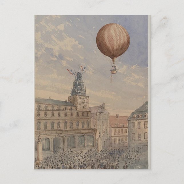 Postcard-Vintage Art-Hot Air Balloons 15 Postcard (Front)