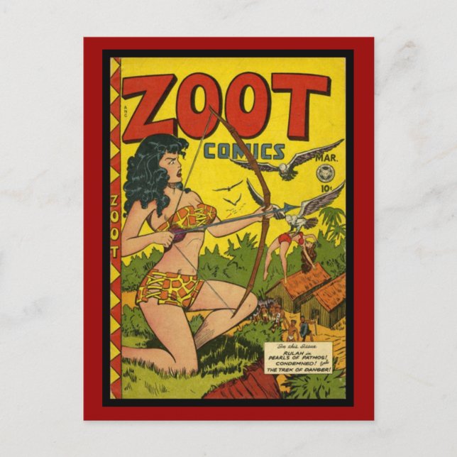 Postcard Vintage Comic Book Covers (Front)