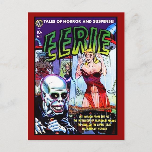 Postcard Vintage Comic Book Covers (Front)