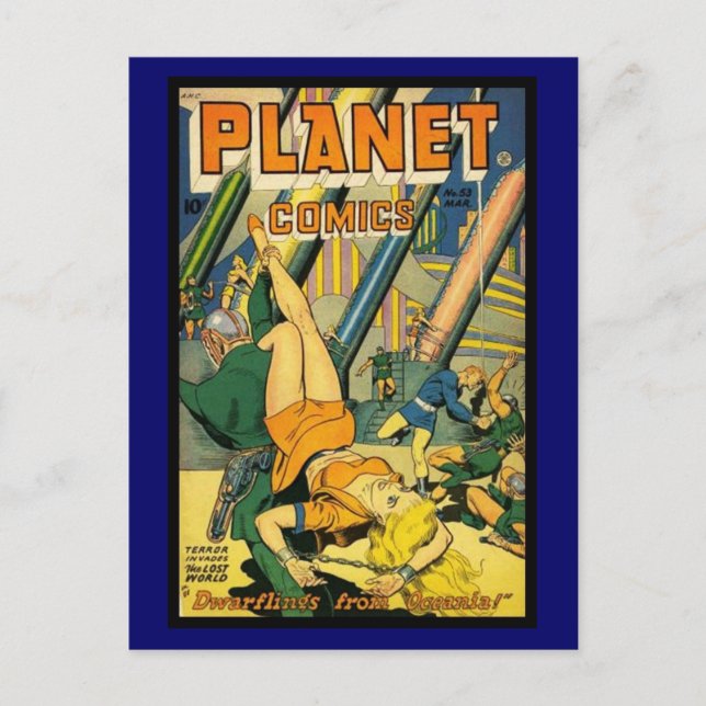 Postcard Vintage Comic Book Covers (Front)