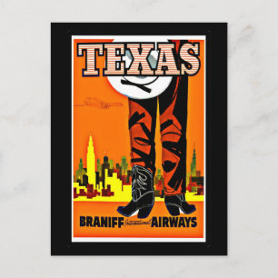 Postcard-Vintage Dallas Artwork-14 Postcard