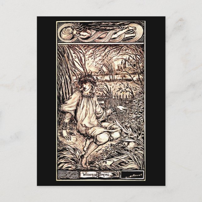 Postcard-Vintage Illustration-Aubrey Beardsley 16 Postcard (Front)