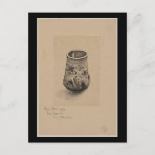 Postcard-Vintage Japanese Art-Vase Postcard