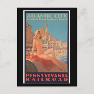 Postcard-Vintage Travel-Atlantic City Postcard