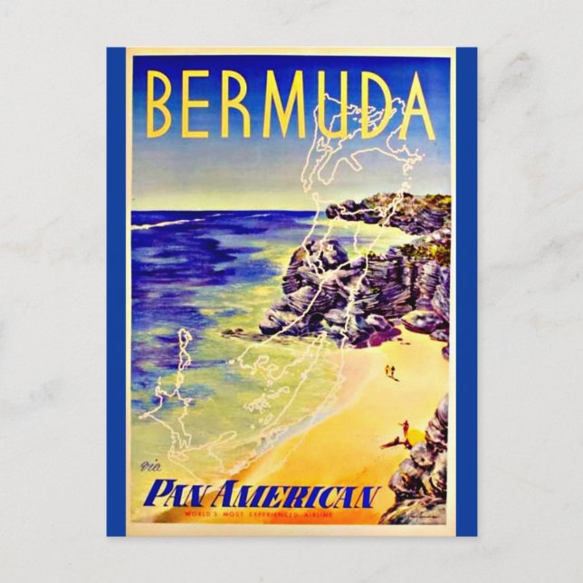 Postcard-Vintage Travel-Bermuda Postcard (Front)
