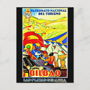 Postcard-Vintage Travel-Bilbao Postcard