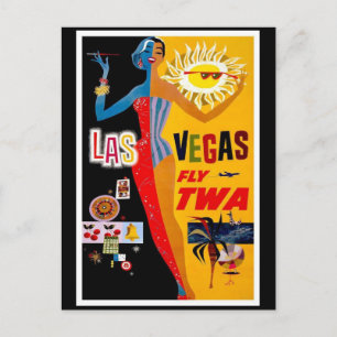Postcard-Vintage Travel-Las Vegas Postcard