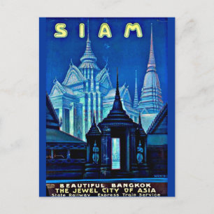Postcard-Vintage Travel-Siam Postcard