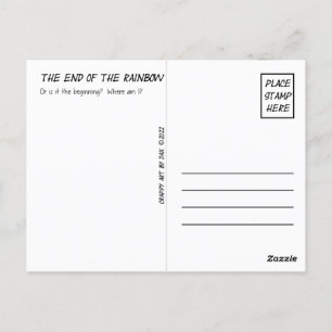 Postcard, Violet, Purple, End of the Rainbow Postcard