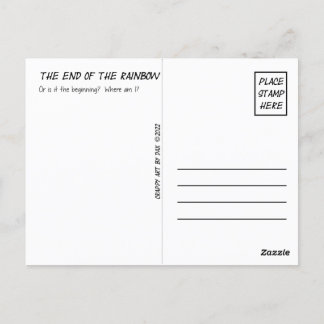 Postcard, Violet, Purple, End of the Rainbow Postcard