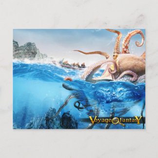Postcard Voyage to Fantasy - The Cracken