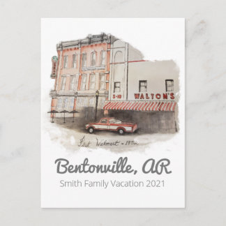 Postcard Walmart watercolor