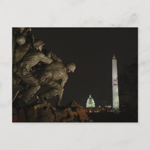 Postcard Washington Monuments Iwo Jima Memorial