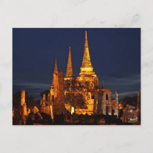 Postcard Wat Phra Si in Ayutthaya Thailand