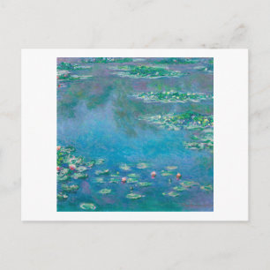 POSTCARD : "WATERLILIES" BY MONET