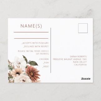 Postcard Wedding  Enclosure  Rsvp Card 