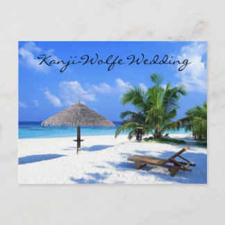 postcard wedding invitation