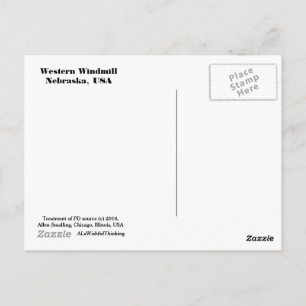 Postcard - Western Windmill (Daytime)