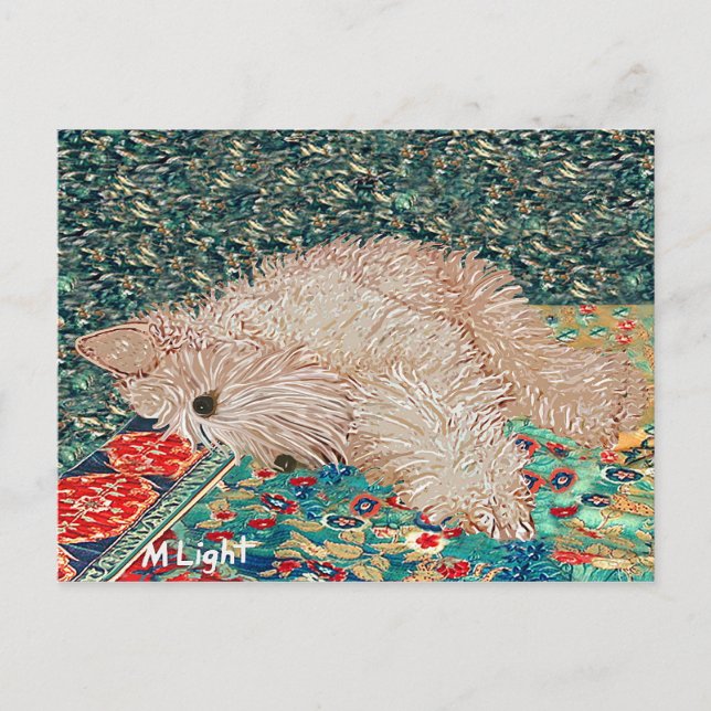 Postcard: "Wheaten Terrier Bedtime" Postcard (Front)