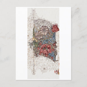 POSTCARD : WILLIAM MORRIS : WILD TULIP