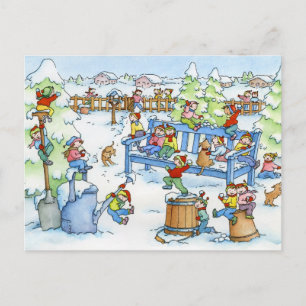 Postcard "Winter Garden"