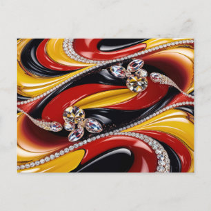 Postcard with Belgian Colours Design