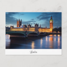 Postcard with Big Ben, London.