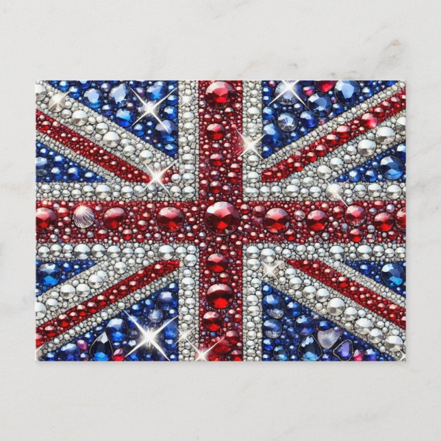 Postcard with British Colours Design (Front)