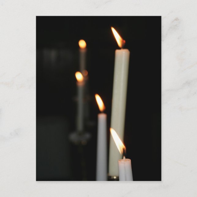 Postcard with candles (Front)
