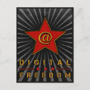 Postcard with Digital Freedom Greetings