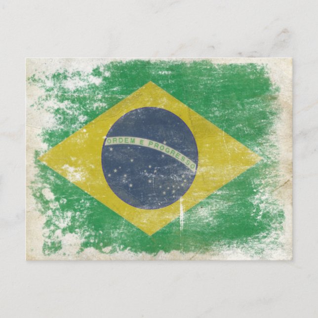 Postcard with Dirty Flag from Brazil (Front)
