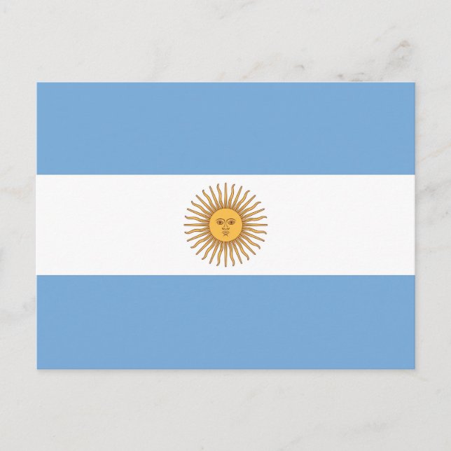 Postcard with Flag of Argentina (Front)
