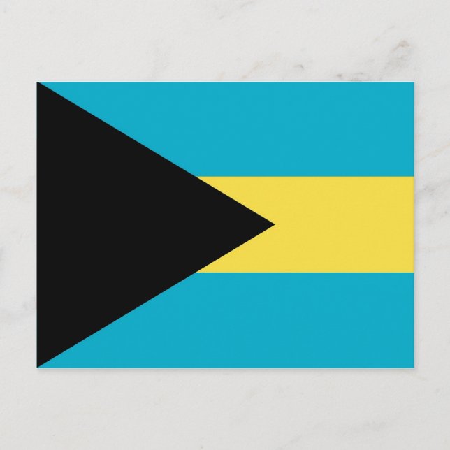 Postcard with Flag of Bahamas (Front)