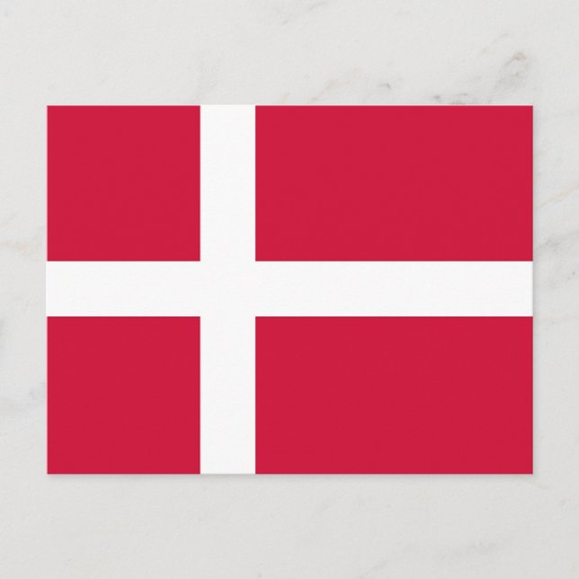 Postcard with Flag of Denmark (Front)