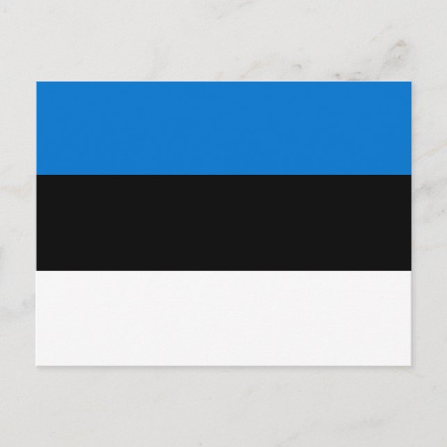 Postcard with Flag of Estonia (Front)